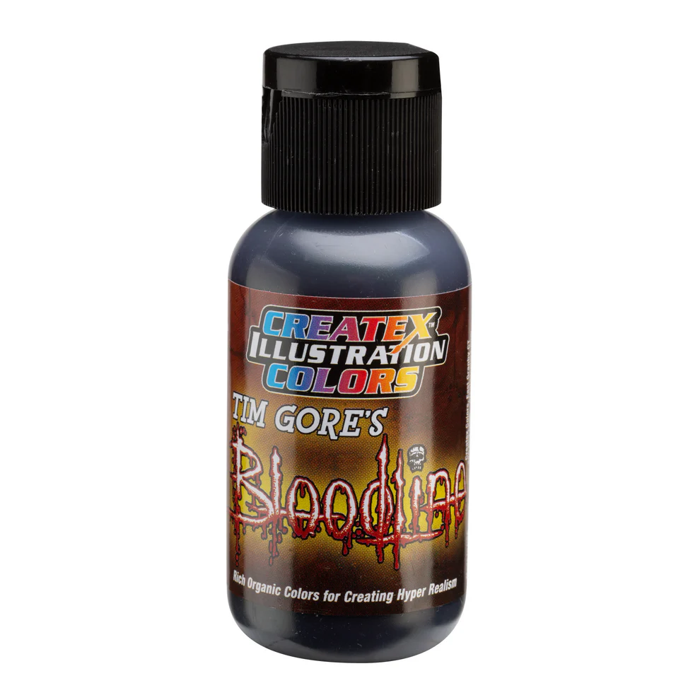 Ilustračná Tmavá purpurová airbrush farba CreateX 5042 30 ml – Illustration Deep Bruise Purple Bloodline