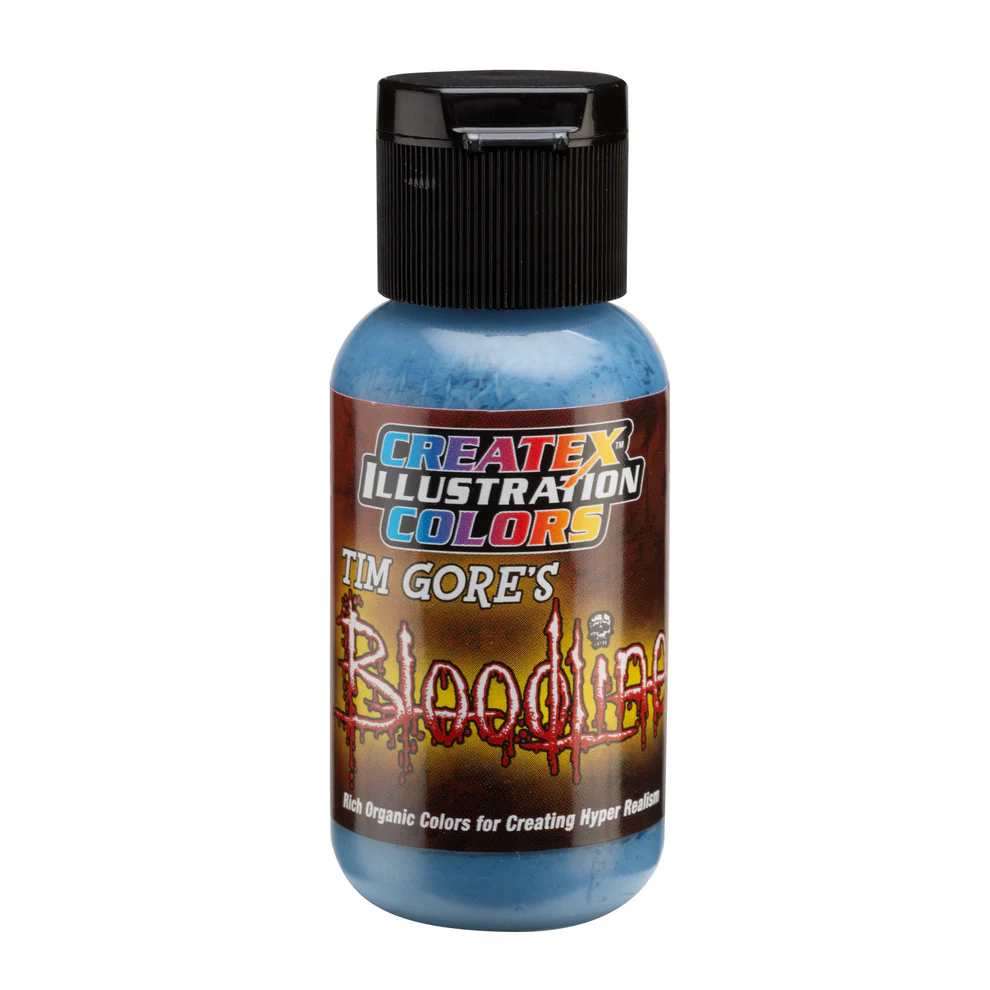 Ilustračná Modrá airbrush farba CreateX 5043 30 ml – Illustration Expired Blue Bloodline