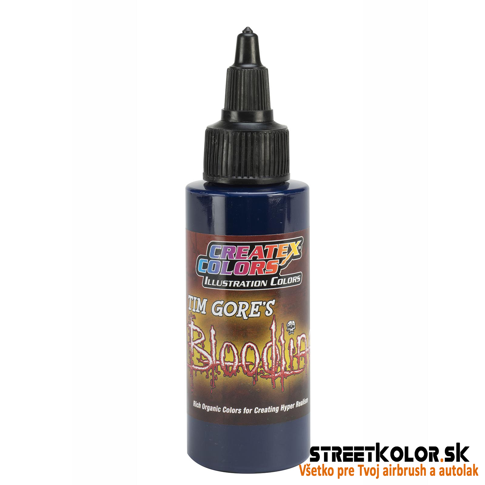 Ilustračná Tmavomodrá airbrush farba CreateX 30 ml