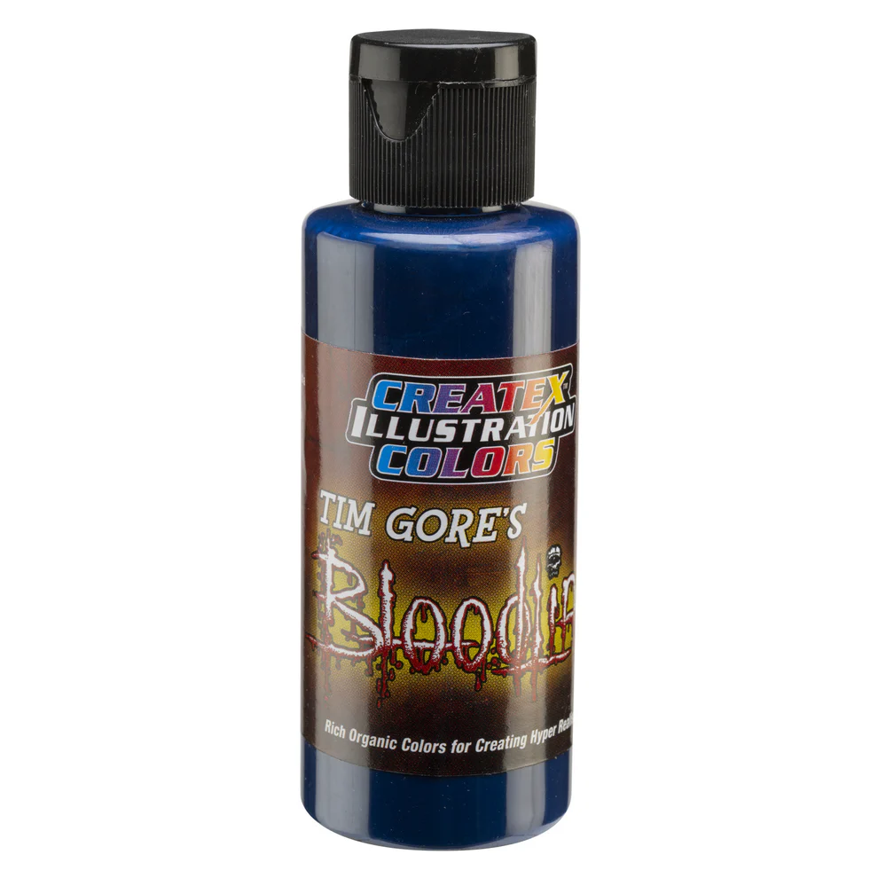 Ilustračná Modrá airbrush farba CreateX 5044 60 ml – Illustration Code Blue Bloodline