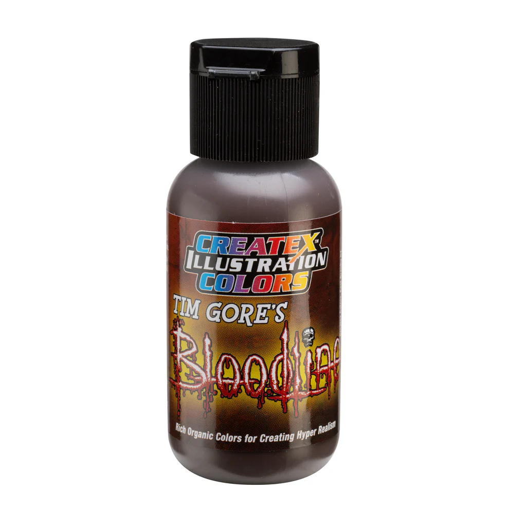 Ilustračná Hnedá airbrush farba CreateX 5046 30 ml – Illustration Blunt Trauma Umber Bloodline