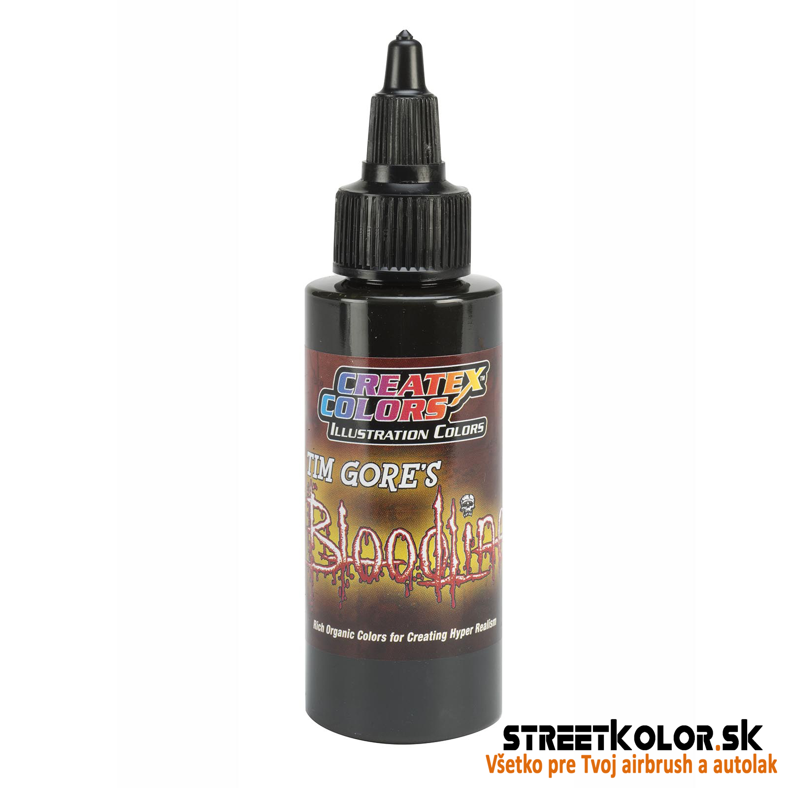 Ilustračná Čiernohnedá airbrush farba CreateX 30 ml