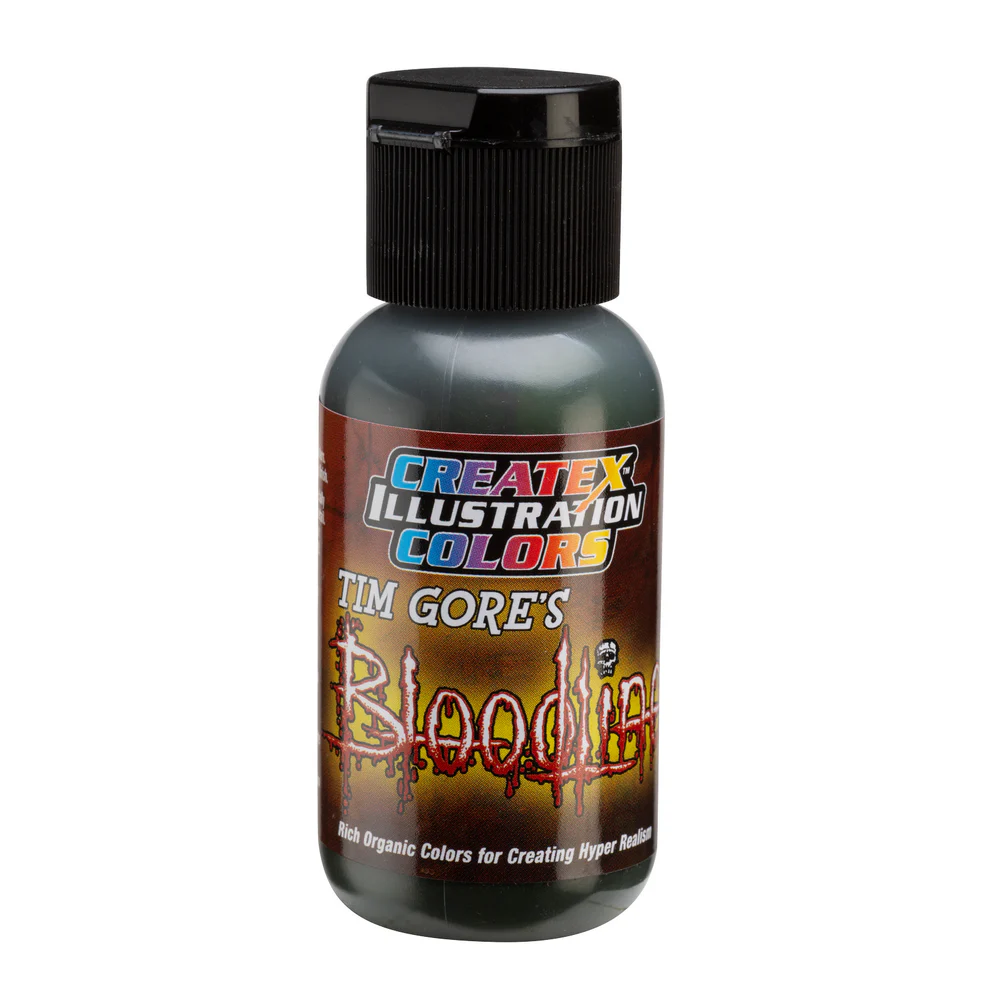 Ilustračná Zelená airbrush farba CreateX 5049 30 ml – Illustration Vile Green Bloodline