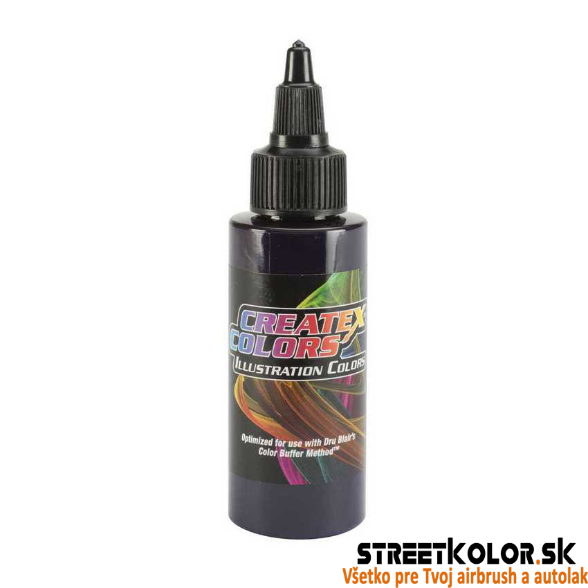 Ilustračná Nepriehľadná purpurová airbrush farba CreateX 30 ml