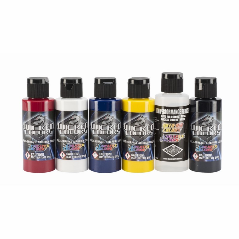 6x60ml Wicked Detail sada airbrush farieb W110-00