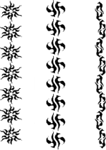 Tetovacia šablóna nelepiaca, 21x14,8 cm
