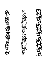 Tetovacia šablóna nelepiaca, 21x14,8 cm