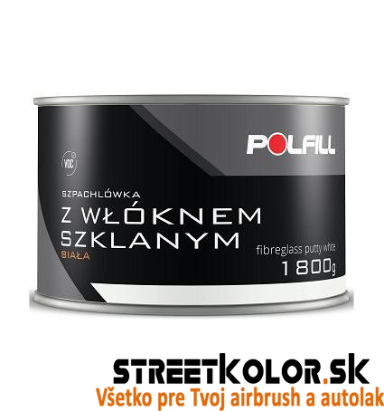 Tmel so sklenným vláknom na laminát, Biely, 1,8 kg, POLFILL