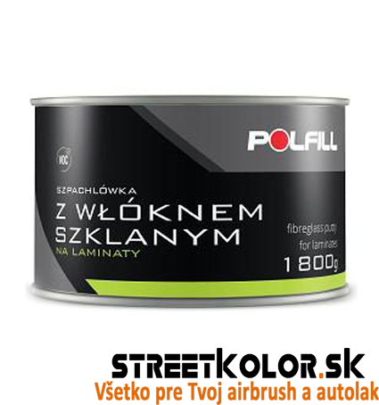 Tmel so sklenným vláknom na lamináty 1,8 kg, POLFILL