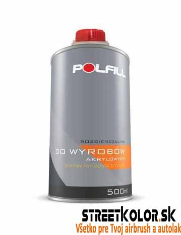 Akrylové riedidlo POLFILL, 500 ml