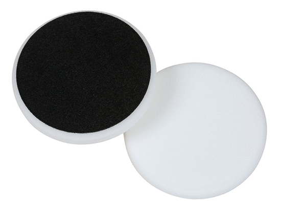 Velcro hladký leštiaci kotúč na suchý zips, finálne leštenie, Biely, 150mm, 5cm