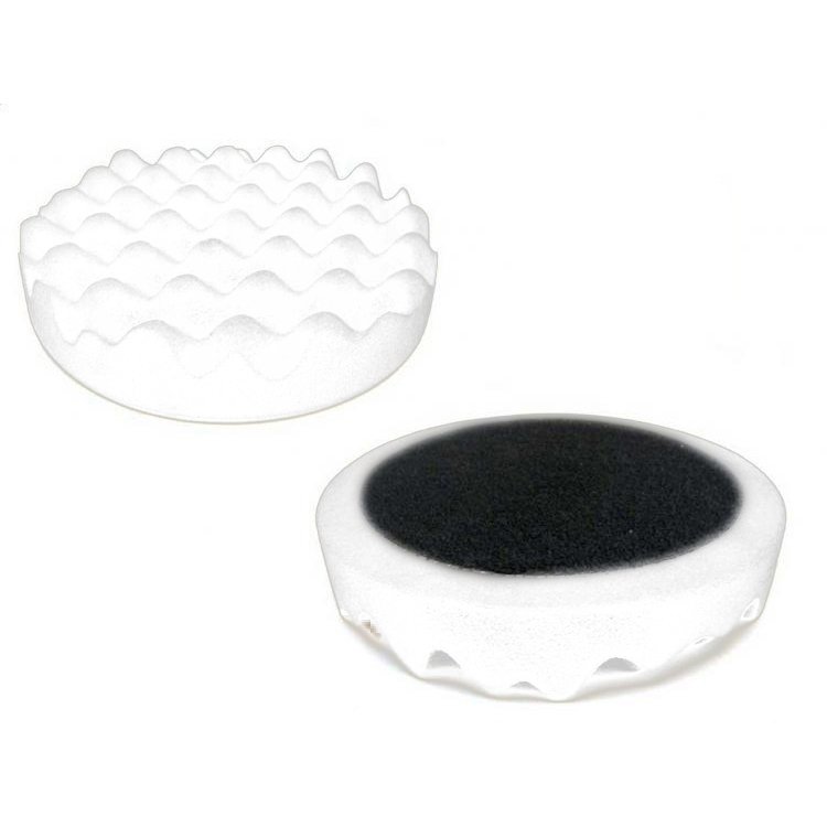 Velcro profilovaný kotúč na suchý zips, finálne leštenie, Biely, 150mm, 2,5cm