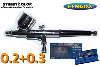 Airbrush pištoľ FENGDA® BD-130 0,2+0,3mm