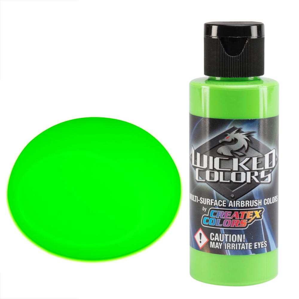 Wicked W023 Fluorescenčná Zelená Farba 60ml