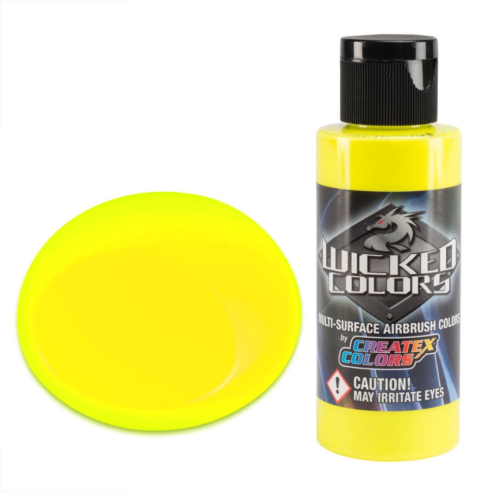Wicked W024 Fluorescenčná Žltá Farba 60ml