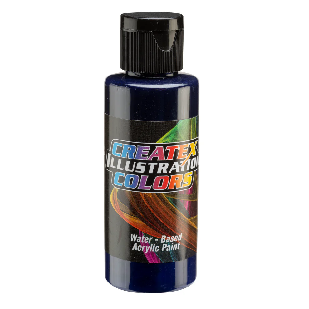 Ilustračná Modrá airbrush farba CreateX 60 ml – 5057 Transparent Blue Violet