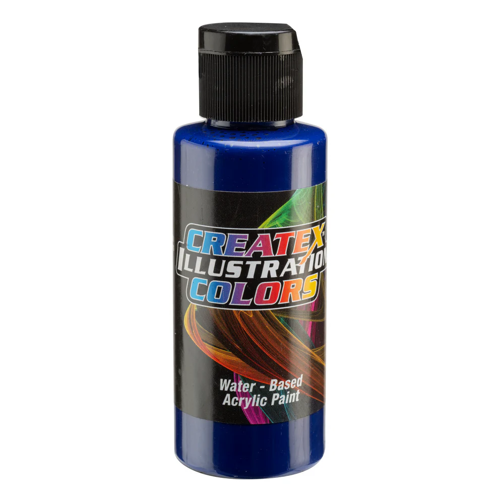 Ilustračná Kobaltovo-modrá airbrush farba CreateX 60 ml – 5059 Transparent Cobalt Blue