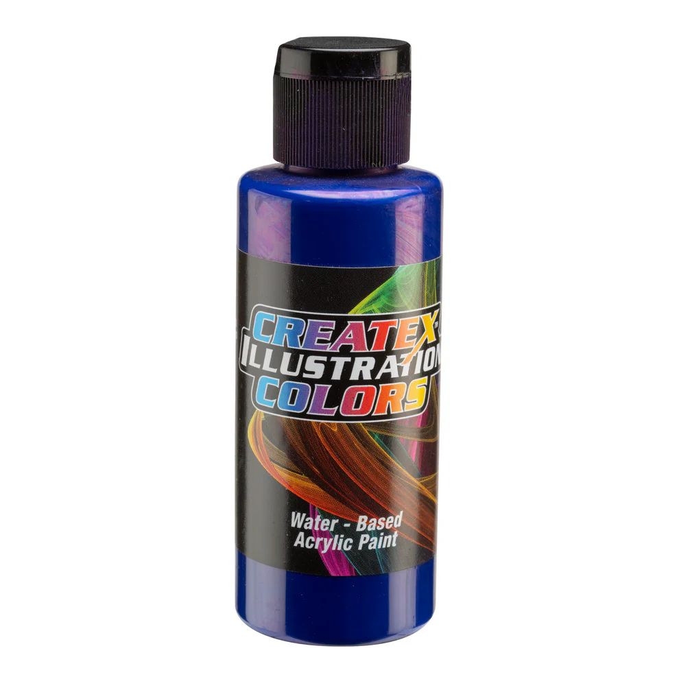 Ilustračná Modrá II airbrush farba CreateX 60 ml – 5060 Transparent Cerulean Blue