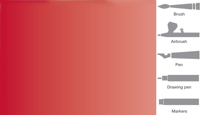 Vallejo 832 Červená akrylová airbrush farba 32 ml