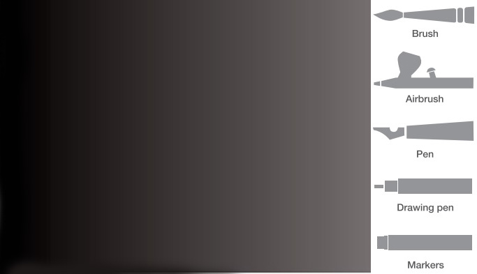 Vallejo 852 Kovová čierna akrylová airbrush farba 32 ml