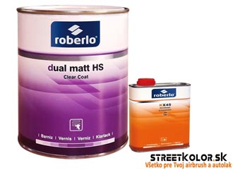 Roberlo Dual matt 1000 ml, matný lak + tužidlo + riedidlo