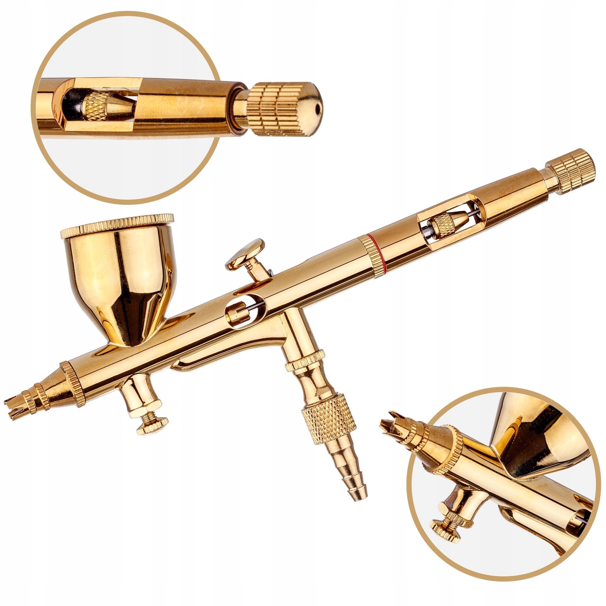 Dvojčinná airbrush pištoľ OCTAGON PSI GOLD 0,3mm