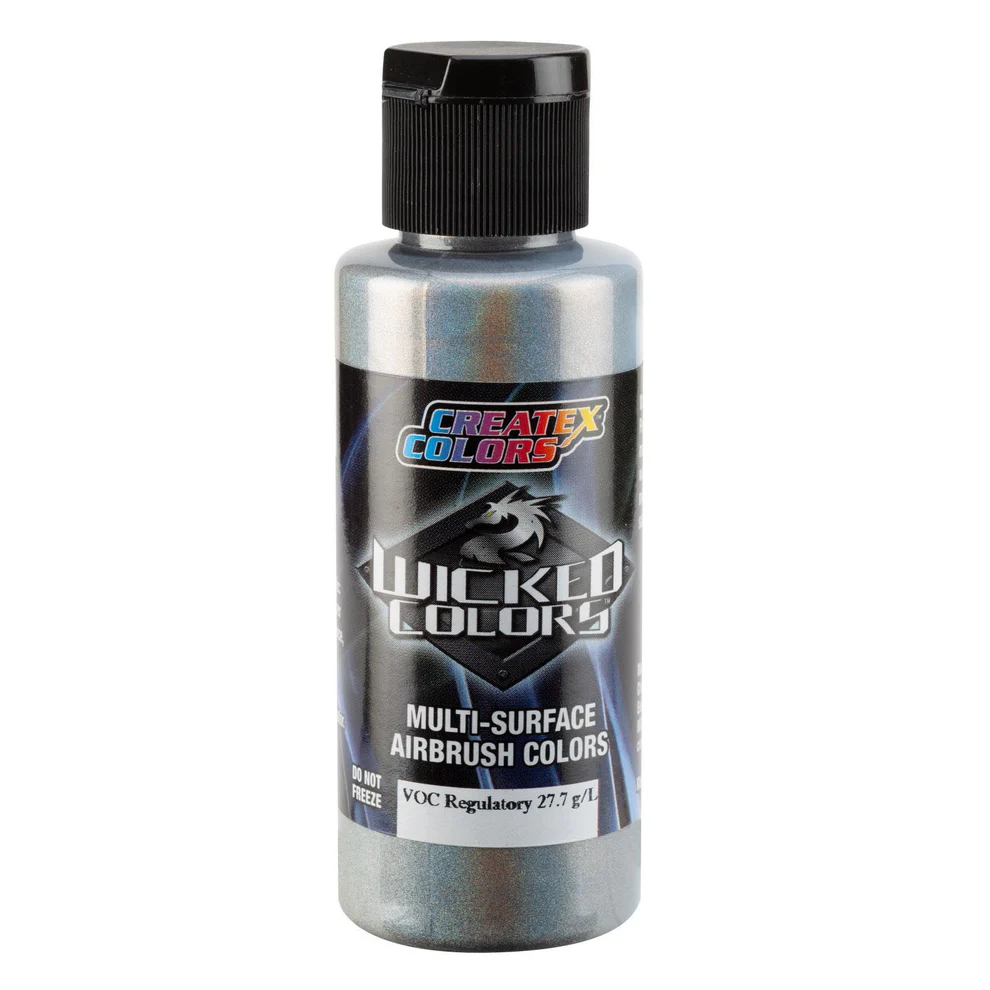 Wicked Strieborná holografická airbrush farba CreateX W453 60 ml – Flair Silver Spectrum