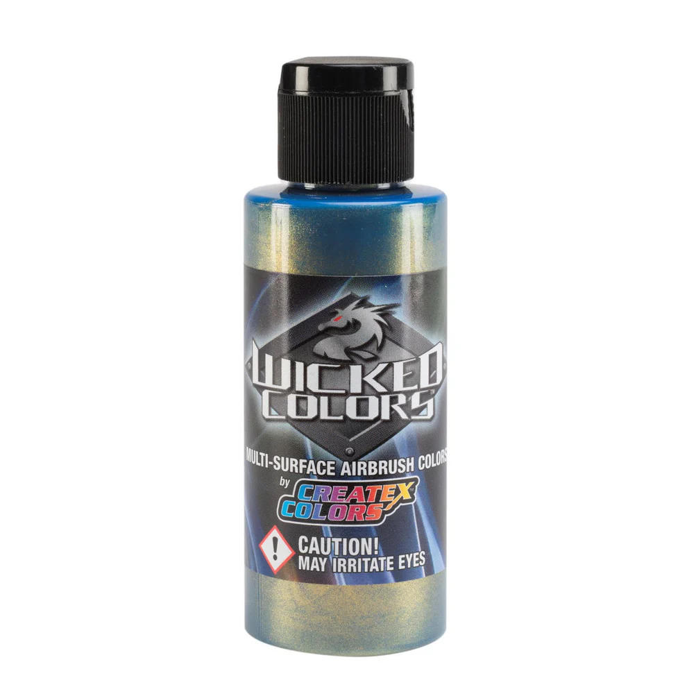 Wicked Zelená metalická airbrush farba CreateX W353 60 ml – Metallic Fastback Green