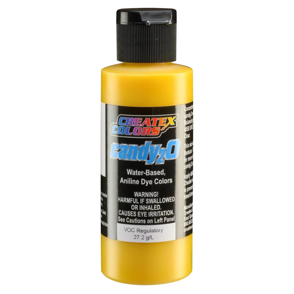 Createx candy2O – 4653 Lemon Yellow 60 ml – Koncentrovaná transparentná airbrush farba