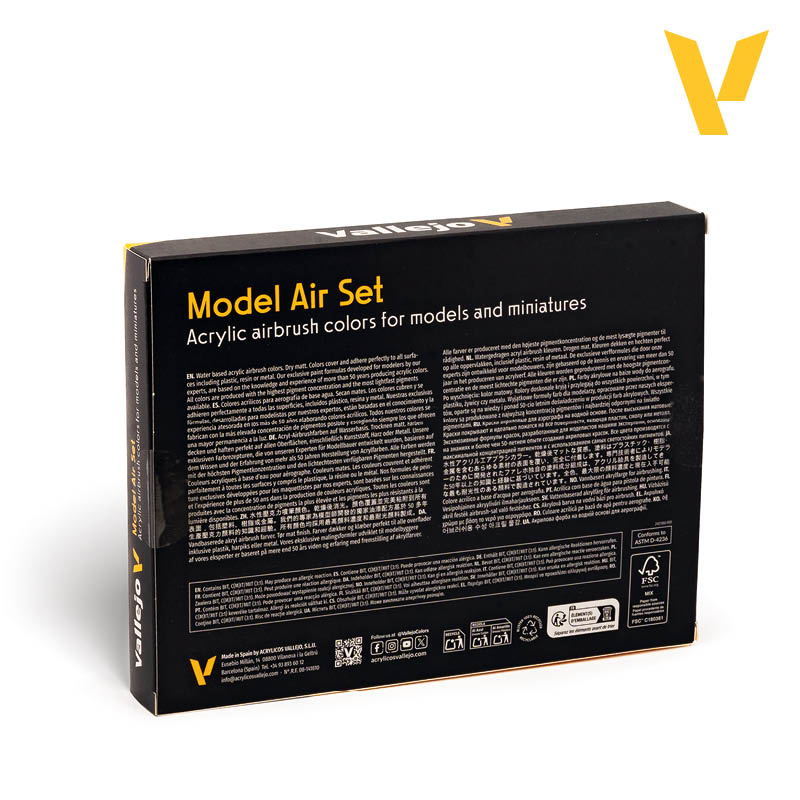Vallejo 71.178 sada airbrush farieb Model Air 16x18 ml