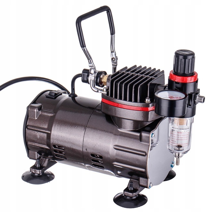 Profesionálny airbrush set: Kompresor TC-80 a airbrush pištoľ KZ-30 + hadica + stojan + čistiaca nádoba
